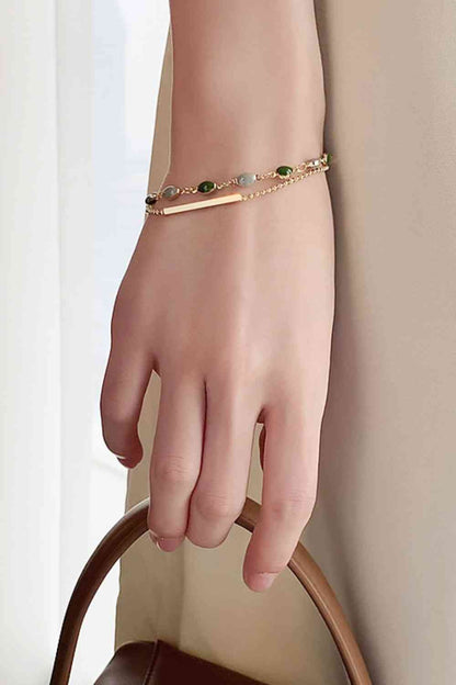 delicate layered bracelet