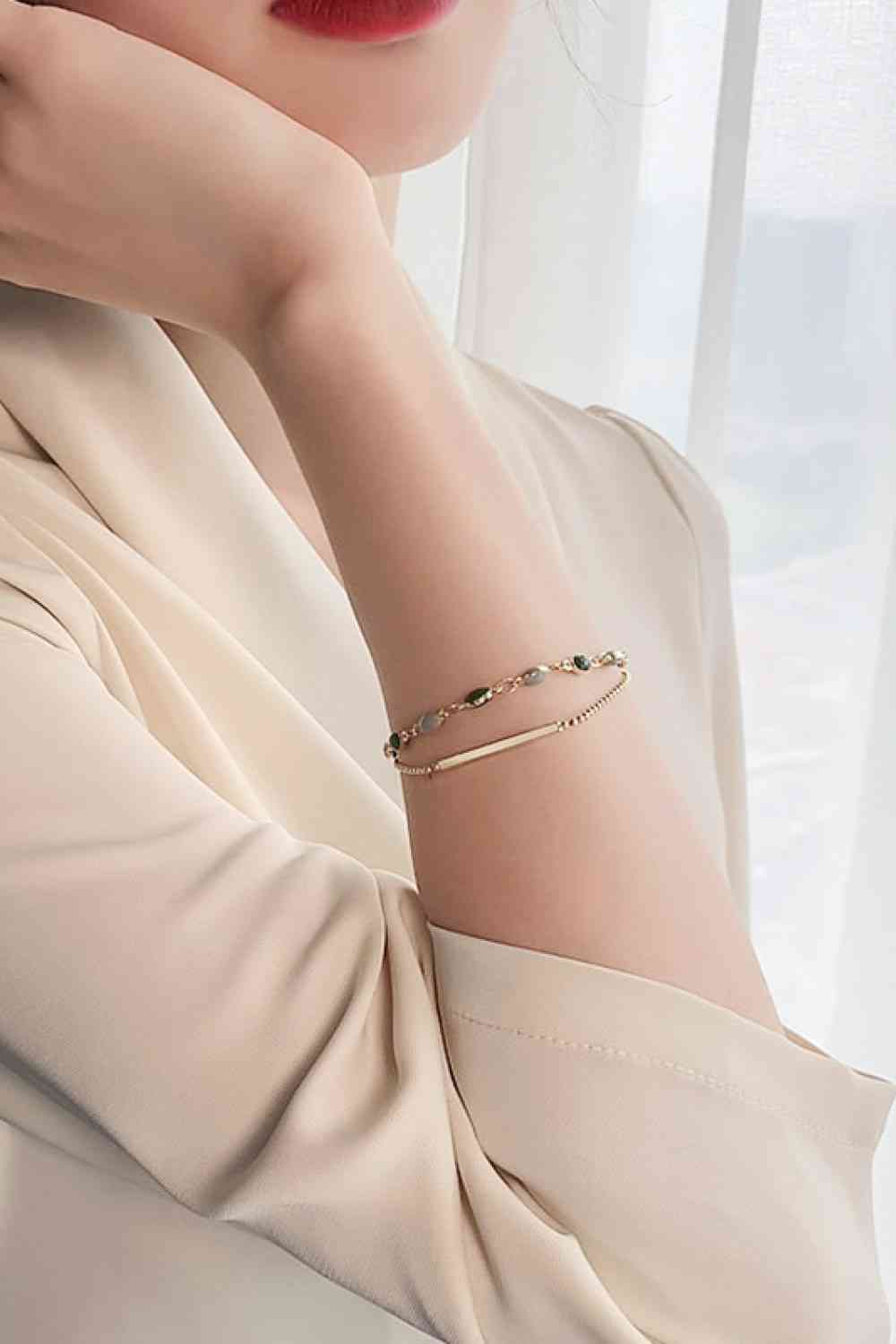 delicate layered bracelet