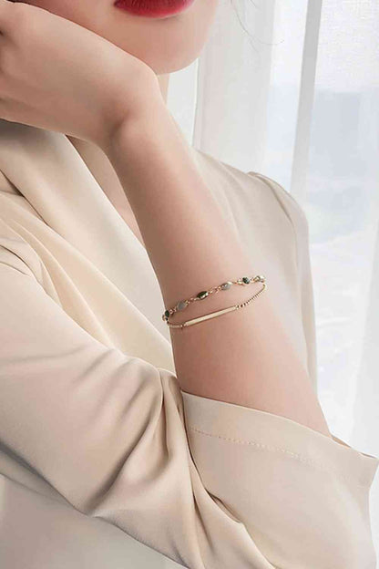 delicate layered bracelet