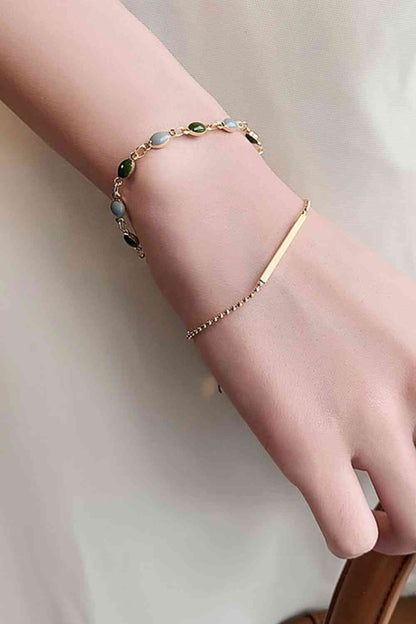 delicate layered bracelet